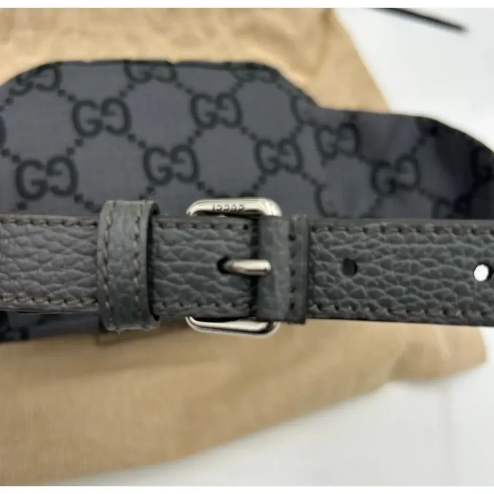 Gucci unisex jumbo GG nylon adjustable belt bag size 80 cm made in Italy